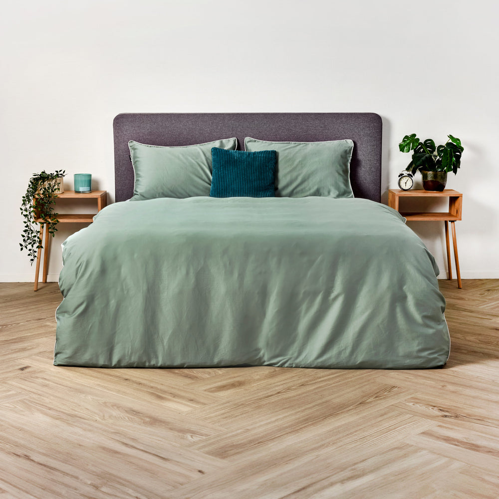 Cloudpillo Beddengoed set 200x220 Groen incl. 2 kussenslopen - Antibacterieel & hypoallergeen, gemaakt voor de gevoelige huid - Nog zachter dan het